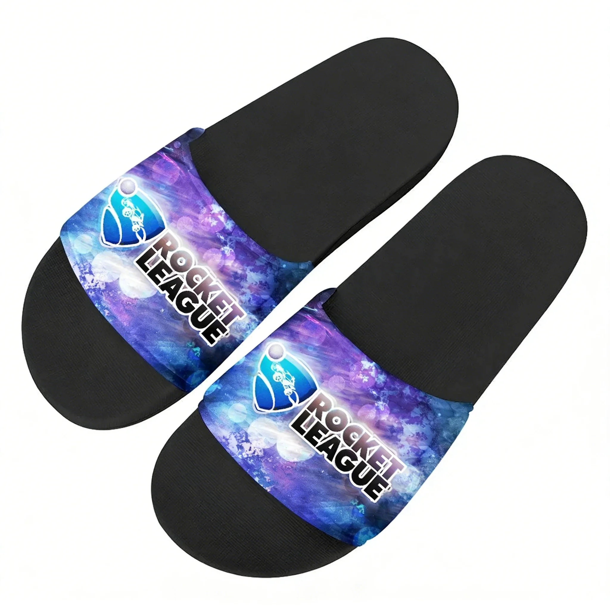 Home Outside Bathroom - Cartoon Game Rocket League Slippers Teenager