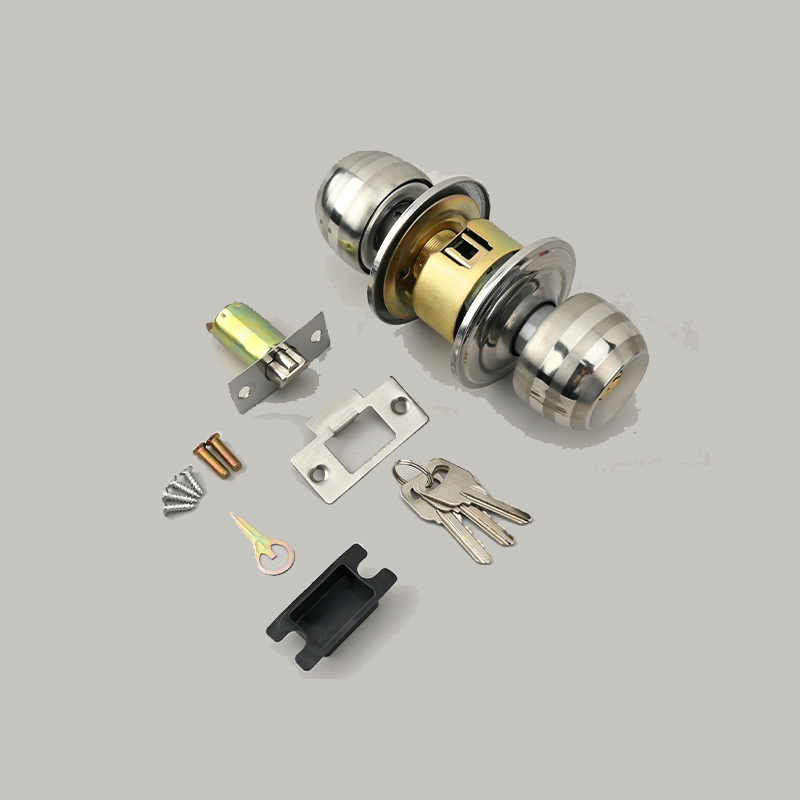 Home Bathroom Lock - Stainless Steel Golden Round Ball Privacy