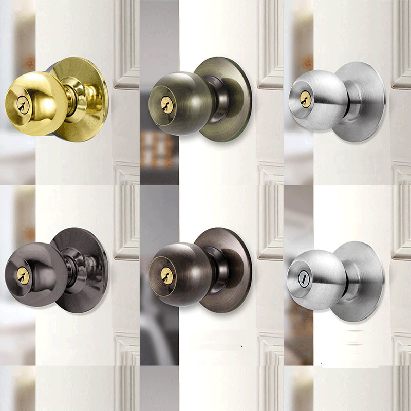 Aluminum Alloy Round Door Knob - đánh giá và giá Home Bathroom Lock