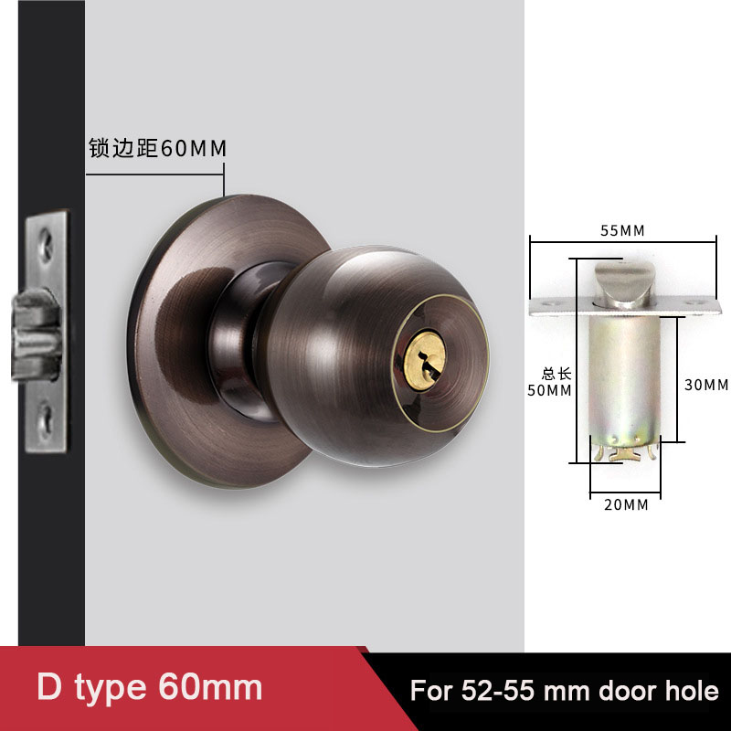 Aluminum Alloy Round Door Knob - đánh giá và giá Home Bathroom Lock