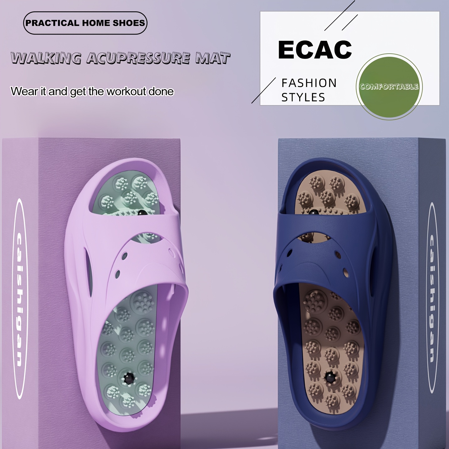Women Men EVA Massage Slippers - đánh giá và giá Home Bathroom Size