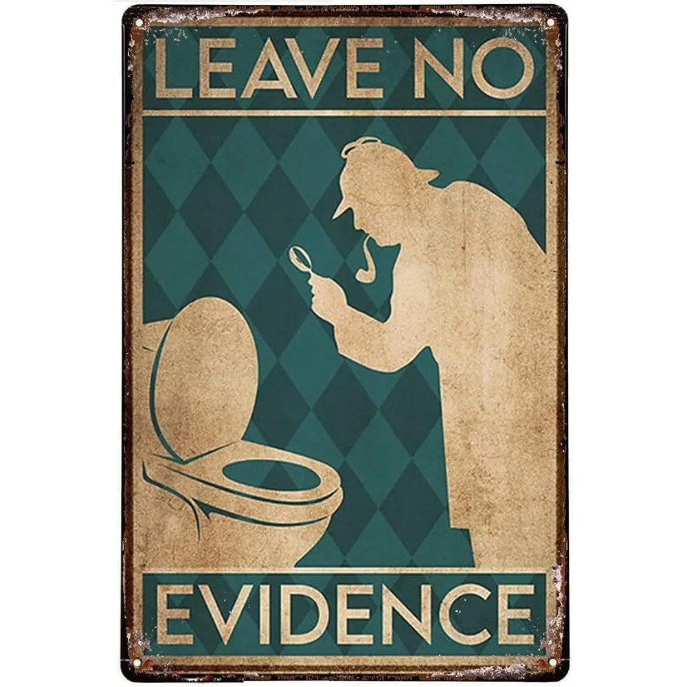 Vintage Funny Quote Metal Tin  - đánh giá và giá Home Bathroom Quotes