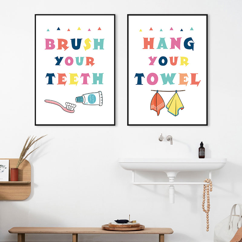 Modern Colorful Kids Bathroom  - đánh giá và giá Home Bathroom Quotes