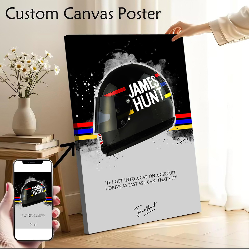 JAMES HUNT Quote Printed Canva - đánh giá và giá Home Bathroom Quotes