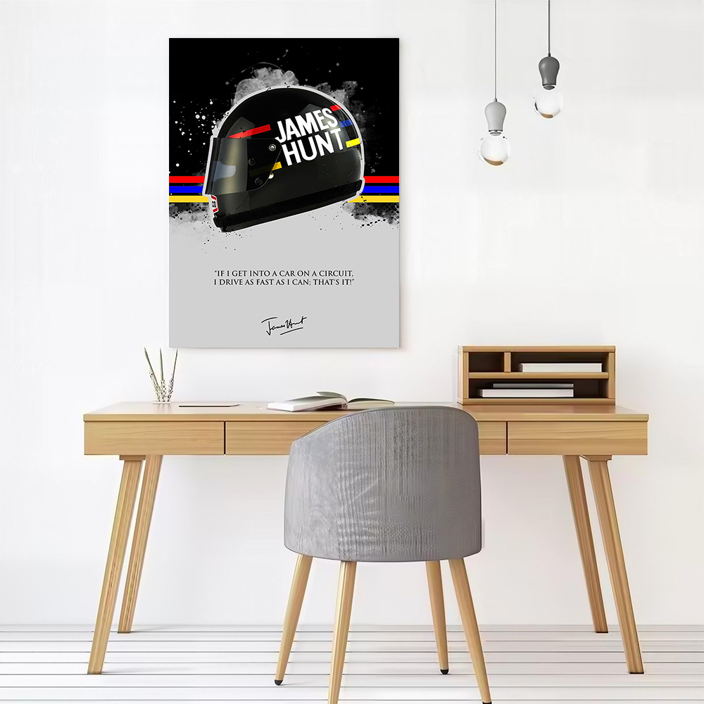 JAMES HUNT Quote Printed Canva - đánh giá và giá Home Bathroom Quotes