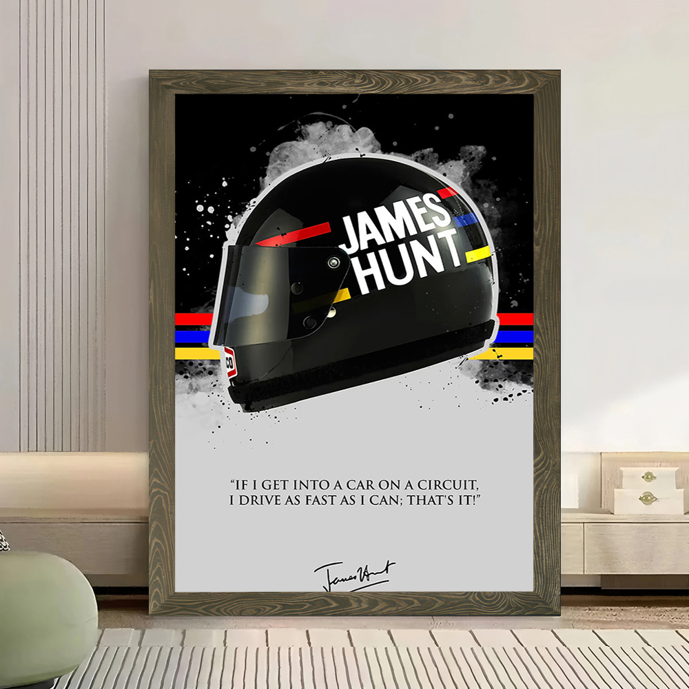 JAMES HUNT Quote Printed Canva - đánh giá và giá Home Bathroom Quotes