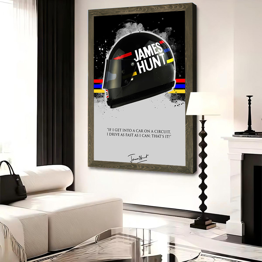 JAMES HUNT Quote Printed Canva - đánh giá và giá Home Bathroom Quotes
