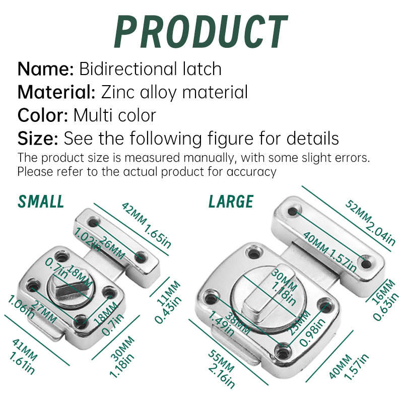1pc Home Security Latch Rotate - đánh giá và giá Home Bathroom Lock