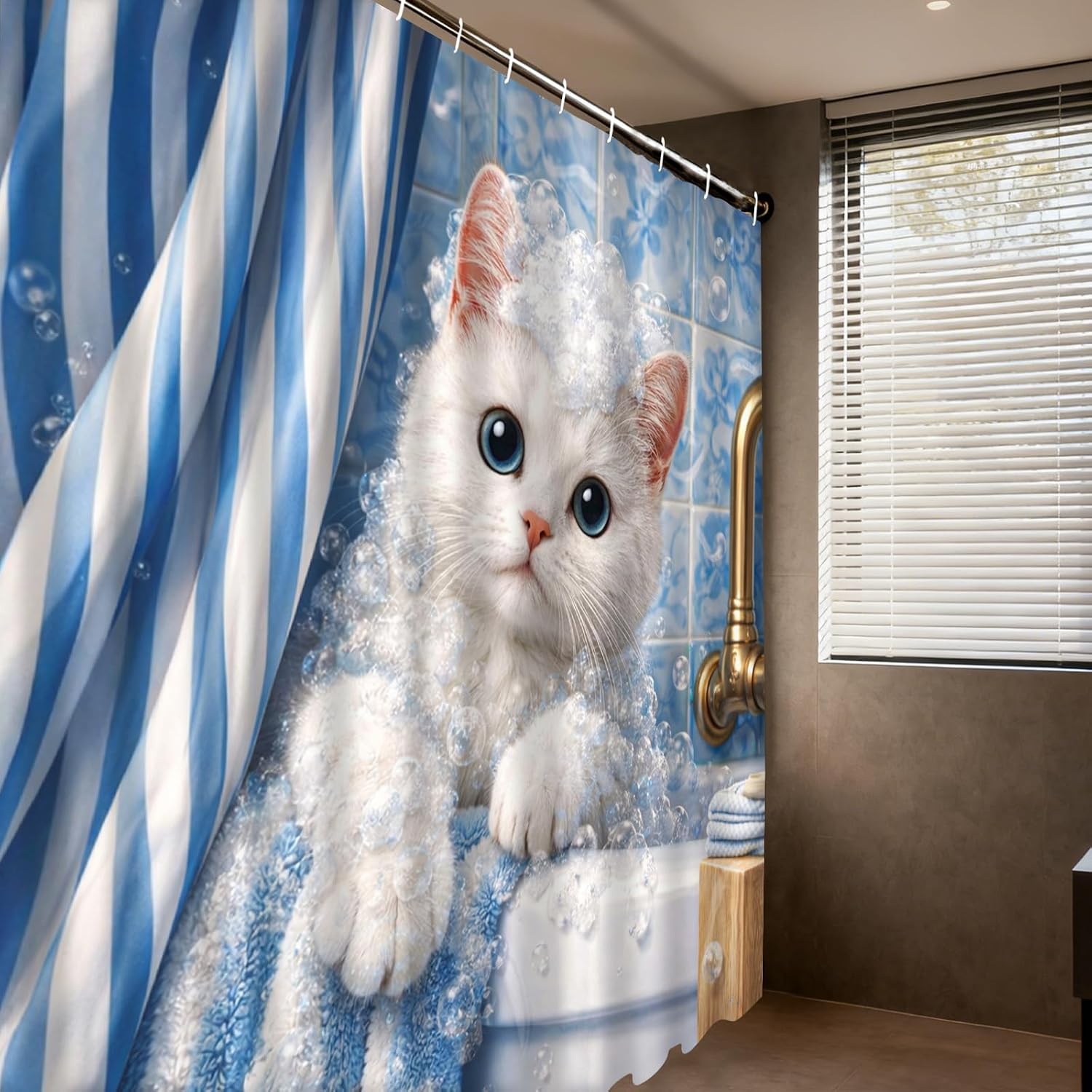 Adorable Kitten Bubble Shower  - đánh giá và giá Adorable Home Bathroom Ideas