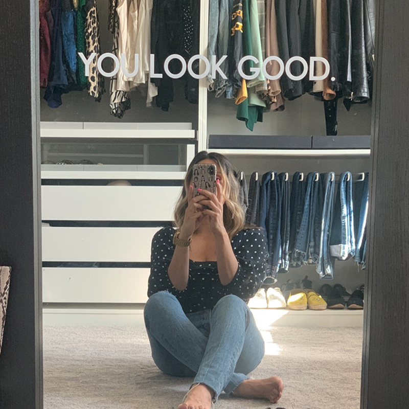 Bạn Nhìn Thật Tốt Gương Dán Tư - đánh giá và giá Home Bathroom Quotes