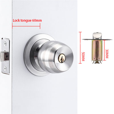 Stainless Steel Golden Round B - đánh giá và giá Home Bathroom Lock