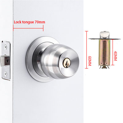 Stainless Steel Golden Round B - đánh giá và giá Home Bathroom Lock